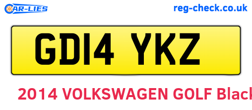 GD14YKZ are the vehicle registration plates.