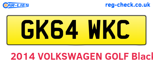 GK64WKC are the vehicle registration plates.