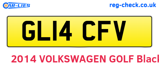 GL14CFV are the vehicle registration plates.