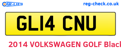 GL14CNU are the vehicle registration plates.