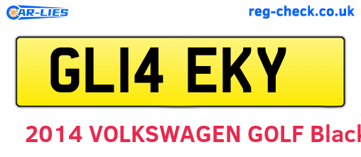 GL14EKY are the vehicle registration plates.
