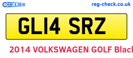 GL14SRZ are the vehicle registration plates.
