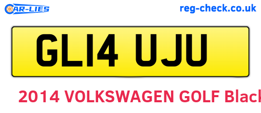 GL14UJU are the vehicle registration plates.