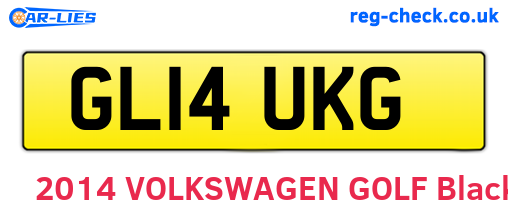 GL14UKG are the vehicle registration plates.