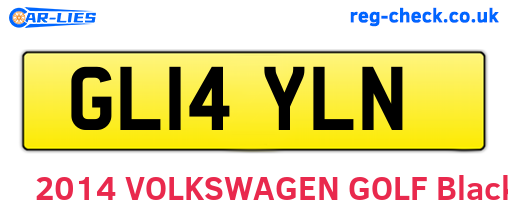 GL14YLN are the vehicle registration plates.