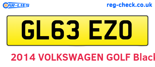 GL63EZO are the vehicle registration plates.
