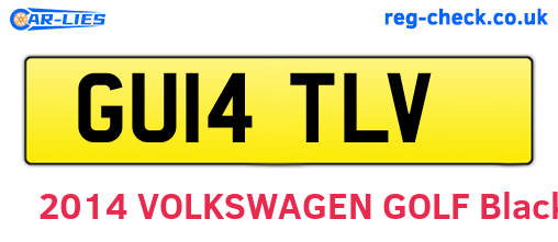 GU14TLV are the vehicle registration plates.