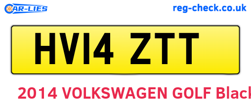 HV14ZTT are the vehicle registration plates.