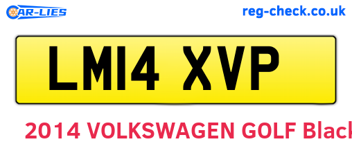 LM14XVP are the vehicle registration plates.