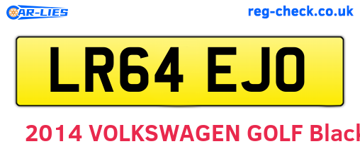 LR64EJO are the vehicle registration plates.