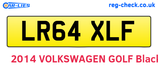 LR64XLF are the vehicle registration plates.
