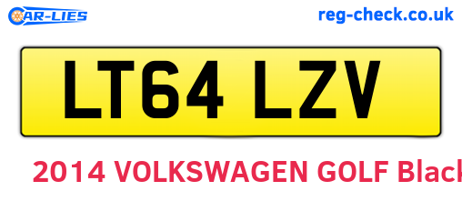 LT64LZV are the vehicle registration plates.