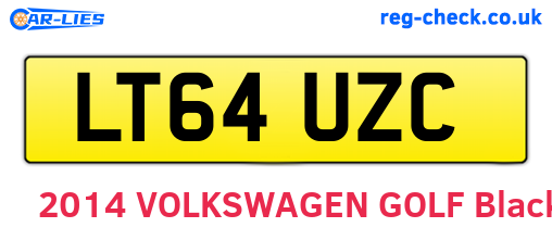 LT64UZC are the vehicle registration plates.