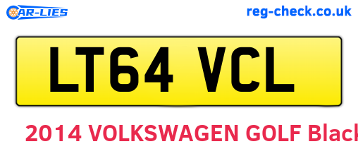 LT64VCL are the vehicle registration plates.