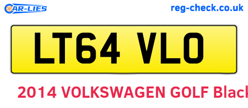 LT64VLO are the vehicle registration plates.