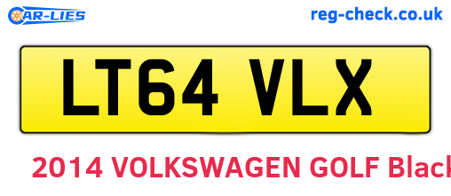 LT64VLX are the vehicle registration plates.