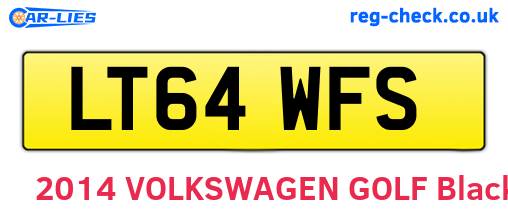 LT64WFS are the vehicle registration plates.