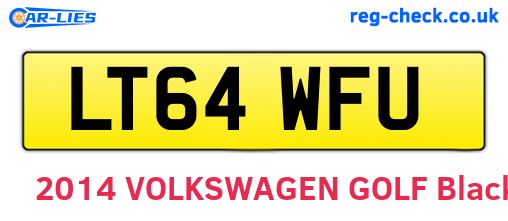 LT64WFU are the vehicle registration plates.