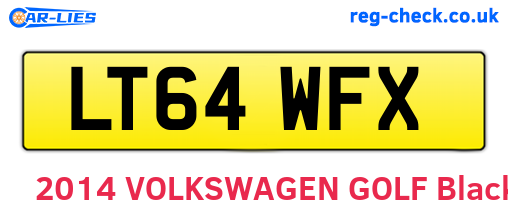 LT64WFX are the vehicle registration plates.