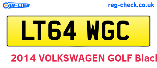 LT64WGC are the vehicle registration plates.