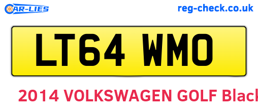 LT64WMO are the vehicle registration plates.