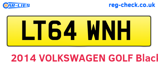 LT64WNH are the vehicle registration plates.