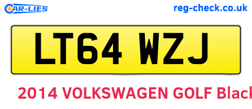 LT64WZJ are the vehicle registration plates.