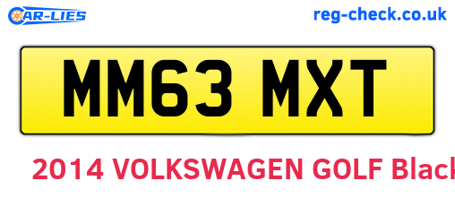 MM63MXT are the vehicle registration plates.