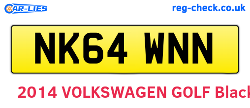NK64WNN are the vehicle registration plates.