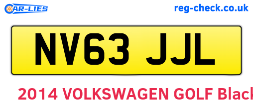 NV63JJL are the vehicle registration plates.