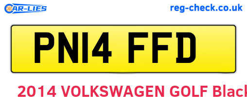 PN14FFD are the vehicle registration plates.