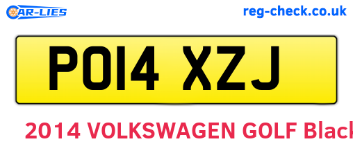 PO14XZJ are the vehicle registration plates.