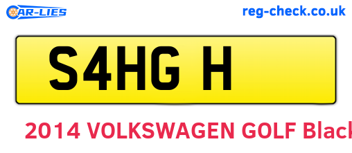 S4HGH are the vehicle registration plates.