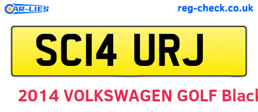 SC14URJ are the vehicle registration plates.