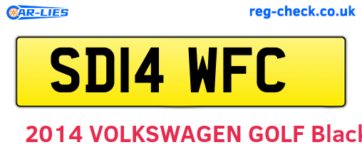 SD14WFC are the vehicle registration plates.