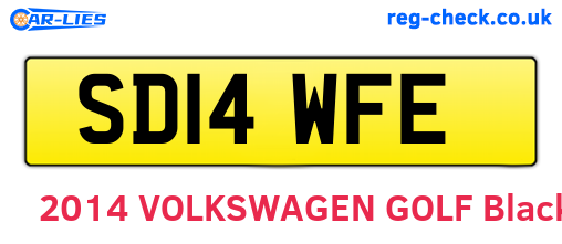 SD14WFE are the vehicle registration plates.
