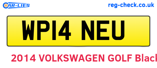 WP14NEU are the vehicle registration plates.