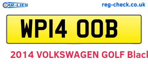 WP14OOB are the vehicle registration plates.