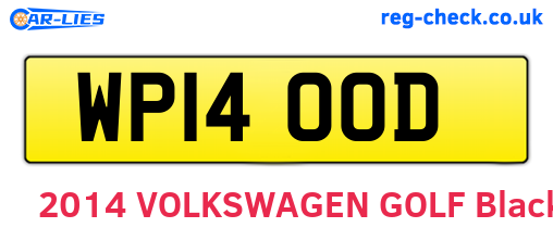 WP14OOD are the vehicle registration plates.