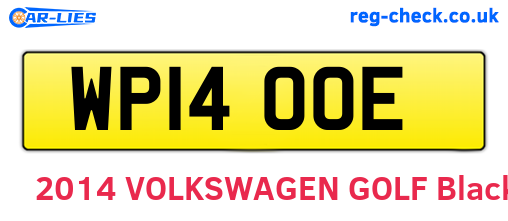 WP14OOE are the vehicle registration plates.