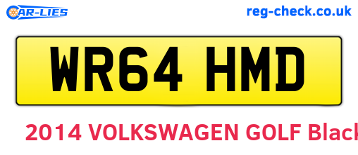 WR64HMD are the vehicle registration plates.