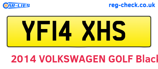 YF14XHS are the vehicle registration plates.