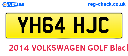 YH64HJC are the vehicle registration plates.