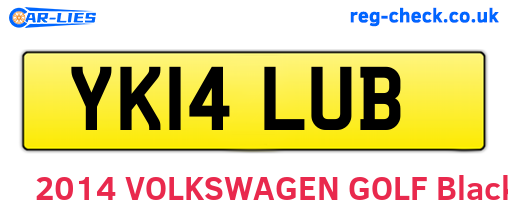 YK14LUB are the vehicle registration plates.