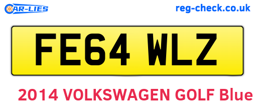 FE64WLZ are the vehicle registration plates.