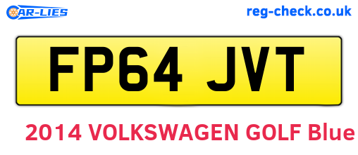 FP64JVT are the vehicle registration plates.