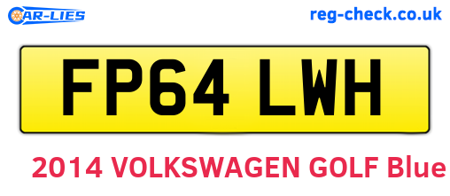 FP64LWH are the vehicle registration plates.
