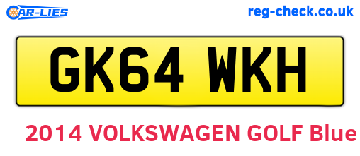 GK64WKH are the vehicle registration plates.