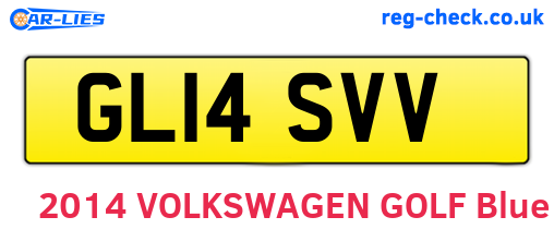 GL14SVV are the vehicle registration plates.
