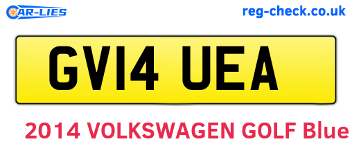 GV14UEA are the vehicle registration plates.